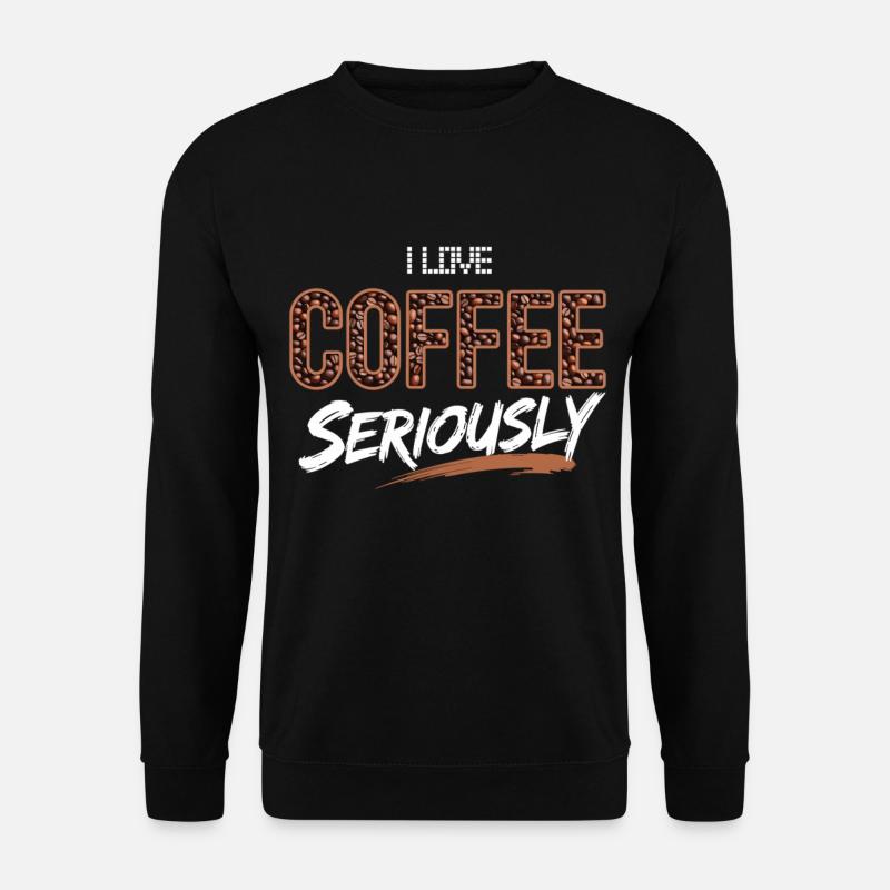 Camicia I Love Coffee - Felpa unisex - nero