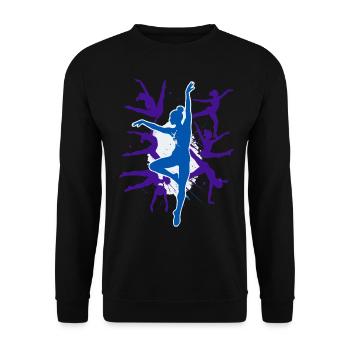 Gymnastique Gymnastique Acrobatie Gymnastique artistique - Sweat-shirt Unisexe - noir - Devant - Alina (178cm) & Michal (187cm)