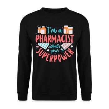 Pharmacy Tech Technician - Unisex Pullover - Schwarz - Vorne - Alina (178cm) & Michal (187cm)