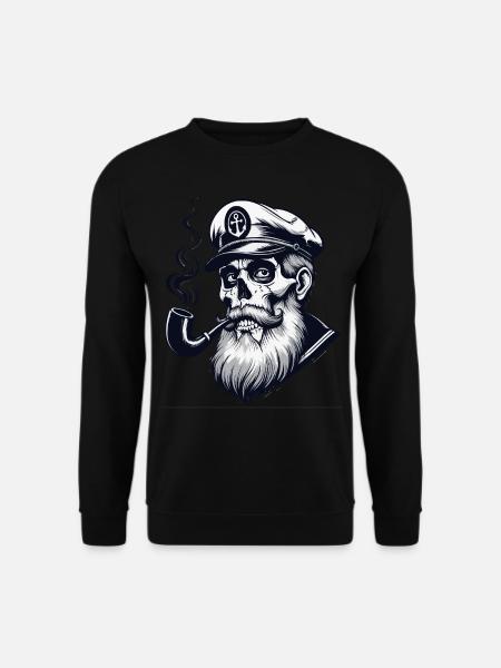 St.Pauli Kiez Hamburg Totenkopf Sankt Pauli - Unisex Pullover - Schwarz