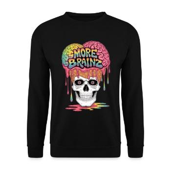 Zombie Cream Madness - Unisex Sweatshirt - black - Front - Alina (178cm) & Michal (187cm)