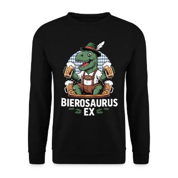 Bierosaurus Ex – Das letzte seiner Art - Unisex Pullover - Schwarz - Vorne - Alina (178cm) & Michal (187cm)