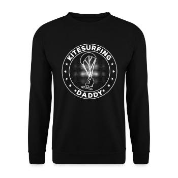 Kiteboarding Daddy Kitesurfing Daddy Kitesurfer - Sweat-shirt Unisexe - noir - Devant - Alina (178cm) & Michal (187cm)