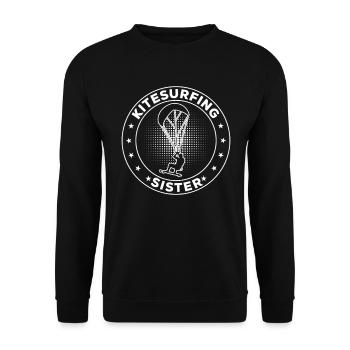 Kitesurf Sister Kitesurf Sister Kitesurfer - Sweat-shirt Unisexe - noir - Devant - Alina (178cm) & Michal (187cm)
