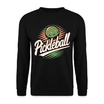 This Is My Pickleball Shirt - Unisex Pullover - Schwarz - Vorne - Alina (178cm) & Michal (187cm)