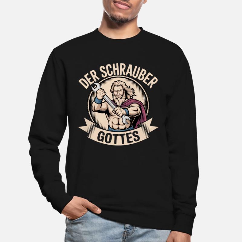 Der Schrauber Gottes Unisex Pullover