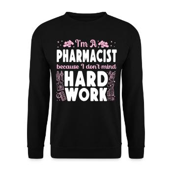 Technicien en pharmacie - Sweat-shirt Unisexe - noir - Devant - Alina (178cm) & Michal (187cm)