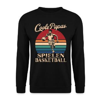 Cool Dads Play Basketball Dad Gift - Sweat-shirt Unisexe - noir - Devant - Alina (178cm) & Michal (187cm)