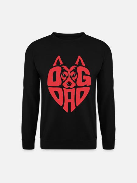 Stolzer Hundepapa - Dog Dad - Unisex Pullover - Schwarz