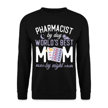 Pharmacy Tech Technician - Unisex Sweatshirt - black - Front - Alina (178cm) & Michal (187cm)