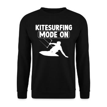 Watersports Kiteboarding Kitesurfer - Kitesurfing - Unisex Pullover - Schwarz - Vorne - Alina (178cm) & Michal (187cm)