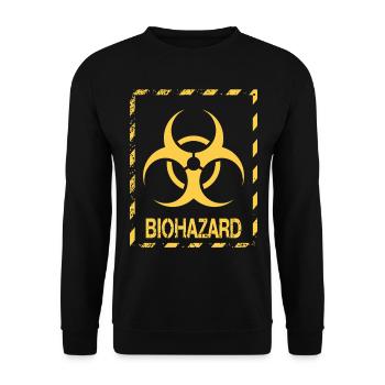 Biohazard Grunge Zombies Apocalypse Horreur - Sweat-shirt Unisexe - noir - Devant - Alina (178cm) & Michal (187cm)