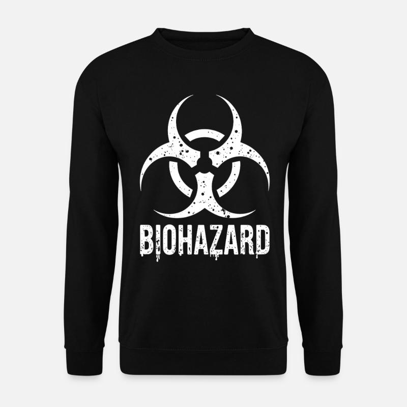 Biohazard Grunge Zombies Apocalypse Horror - Unisex Sweatshirt - black