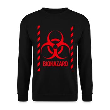 Biohazard Grunge Zombies Apocalypse Horreur - Sweat-shirt Unisexe - noir - Devant - Alina (178cm) & Michal (187cm)