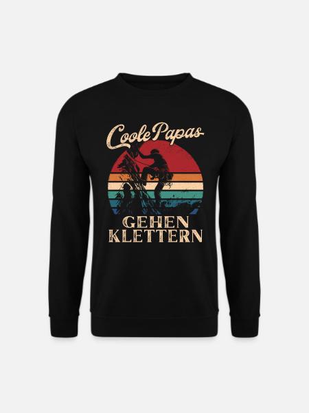 Cool Dads Go Escalade Rétro Papa Cadeau - Sweat-shirt Unisexe - noir