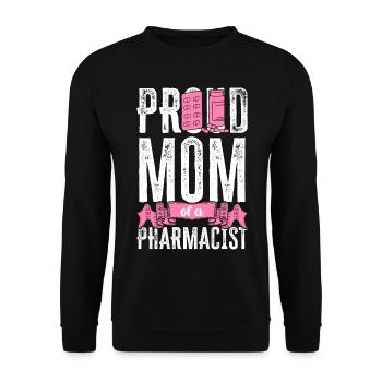 Technicien en pharmacie - Sweat-shirt Unisexe - noir - Devant - Alina (178cm) & Michal (187cm)