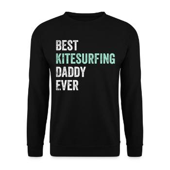 Meilleur Kitesurfeur Daddy de tous les temps - Kitesurfer Daddy - Sweat-shirt Unisexe - noir - Devant - Alina (178cm) & Michal (187cm)