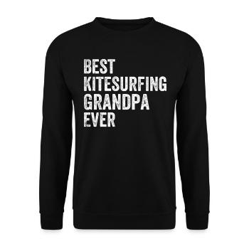 Meilleur grand-père kitesurfeur de tous les temps - Kiteboarding - Sweat-shirt Unisexe - noir - Devant - Alina (178cm) & Michal (187cm)