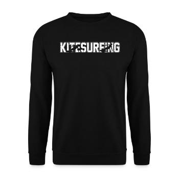 Kitesurfer Kitesurfing Watersports Kiteboarding - Unisex Pullover - Schwarz - Vorne - Alina (178cm) & Michal (187cm)