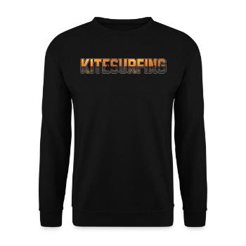 Kitesurfing Watersports Kiteboarding Kitesurfer - Unisex Pullover - Schwarz - Vorne - Alina (178cm) & Michal (187cm)
