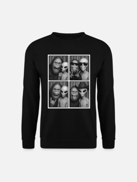 Bigfoot, Alien, Photo, Photo Booth, Alien - Sweat-shirt Unisexe - noir