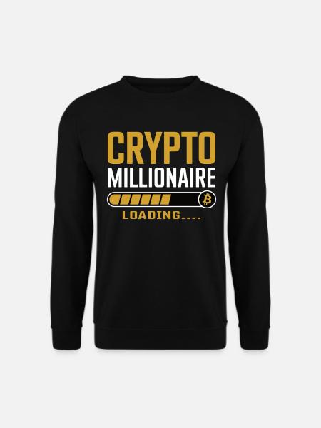 Crypto-Millionär lädt - Unisex Pullover - Schwarz
