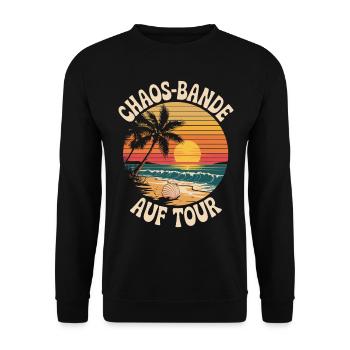 Familienurlaub Urlaub Strand Sommerurlaub Familie - Unisex Pullover - Schwarz - Vorne - Alina (178cm) & Michal (187cm)