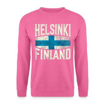 Helsinki Finnland - Unisex Pullover - Pink - Vorne