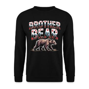 T-shirt Frère Fort - Sweat-shirt Unisexe - noir - Devant - Alina (178cm) & Michal (187cm)