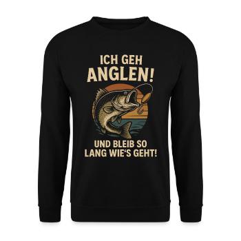 Idée cadeau de pêche Dictons de pêcheur - Sweat-shirt Unisexe - noir - Devant - Alina (178cm) & Michal (187cm)