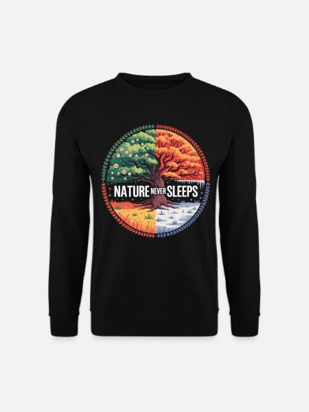 Vier Jahreszeiten Natur Shirt - Unisex Pullover - Schwarz