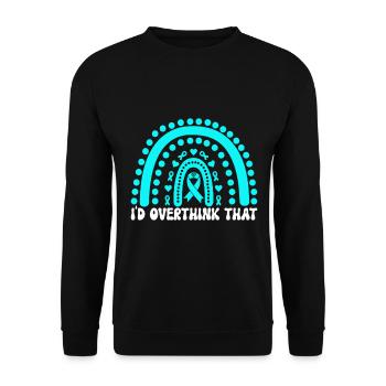 Anxiety disorder Anxiety disorder - Unisex Sweatshirt - black - Front - Alina (178cm) & Michal (187cm)