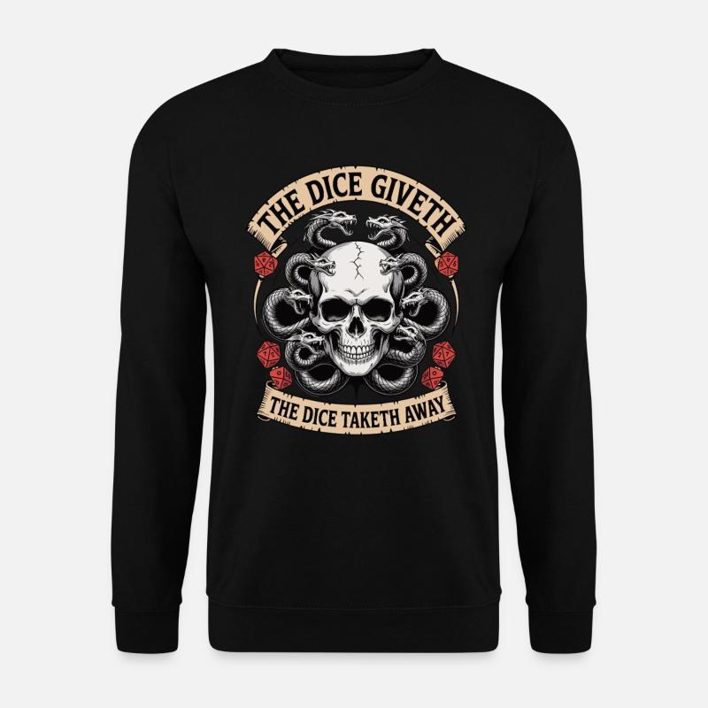 Die Wuerfel geben die Wuerfel nehmmen 1 - Unisex Pullover - Schwarz