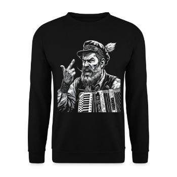 Grantler Grantig Bairischen Dialekten Bayern - Unisex Pullover - Schwarz - Vorne - Alina (178cm) & Michal (187cm)