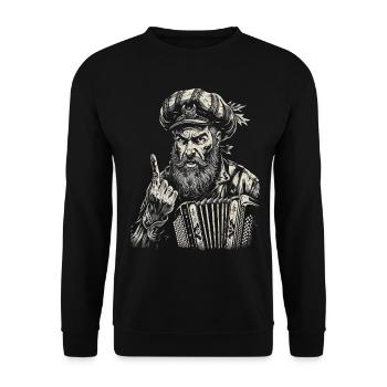 Grantler Grantig Bairischen Dialekten Bayern - Unisex Pullover - Schwarz - Vorne - Alina (178cm) & Michal (187cm)