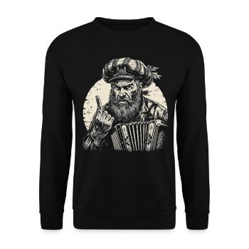 Grantler Grantig Bairischen Dialekten Bayern - Unisex Pullover - Schwarz - Vorne - Alina (178cm) & Michal (187cm)