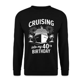 Croisière 40e anniversaire - Sweat-shirt Unisexe - noir - Devant - Alina (178cm) & Michal (187cm)