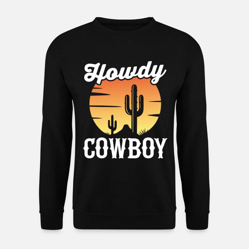 Salut Cowboy - Sweat-shirt Unisexe - noir