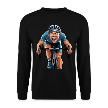 Cycliste Vélo de route Vélo de route Vélo de route - Sweat-shirt Unisexe - noir - Devant - Alina (178cm) & Michal (187cm)