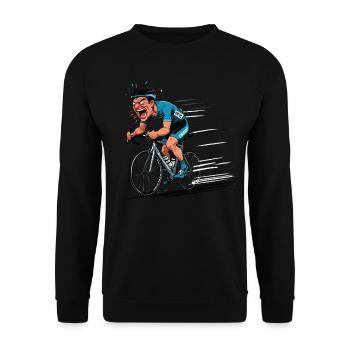 Cyclist Road Bike Bicycle Road Cyclist Bike - Unisex Sweatshirt - black - Front - Alina (178cm) & Michal (187cm)