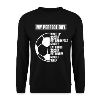 Drôle de football disant fan de football - Sweat-shirt Unisexe - noir - Devant - Alina (178cm) & Michal (187cm)