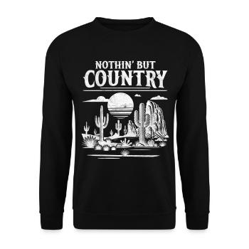 Rien que la campagne - Sweat-shirt Unisexe - noir - Devant - Alina (178cm) & Michal (187cm)