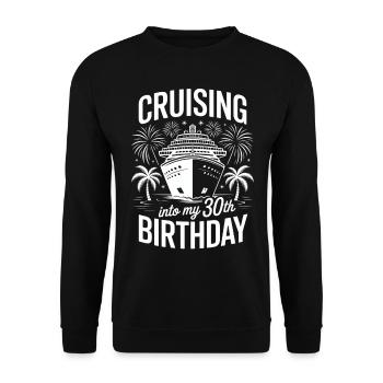 Croisière 30e anniversaire Dicton - Sweat-shirt Unisexe - noir - Devant - Alina (178cm) & Michal (187cm)