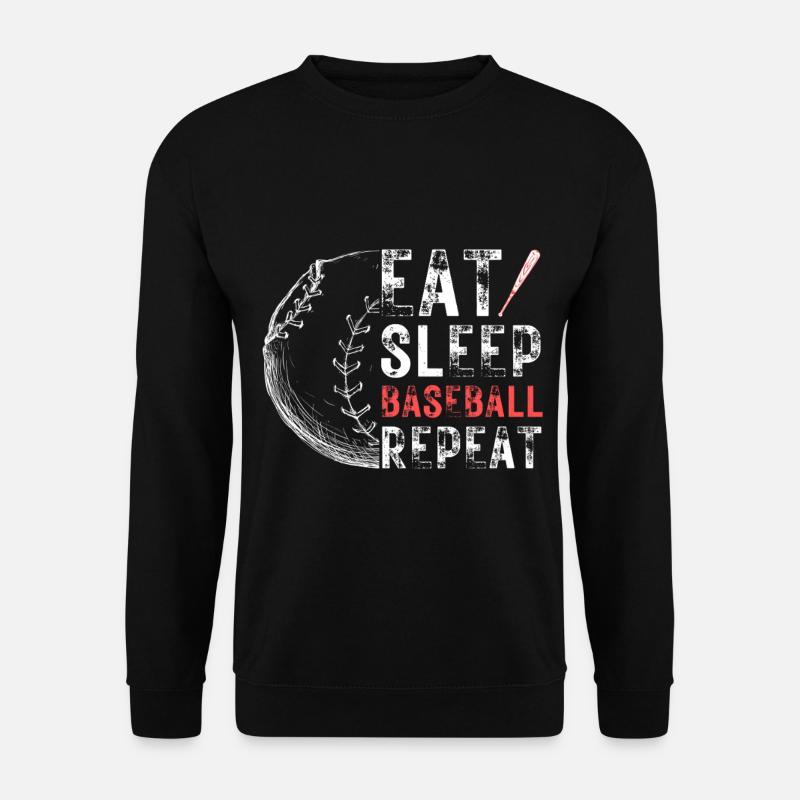 Baseball Fan Spruch Baseballteam - Unisex Pullover - Schwarz
