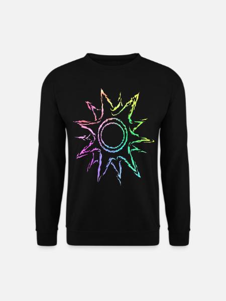Sonne bunter Farbverlauf - Unisex Pullover - Schwarz