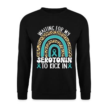 Trouble anxieux Trouble anxieux - Sweat-shirt Unisexe - noir - Devant - Alina (178cm) & Michal (187cm)