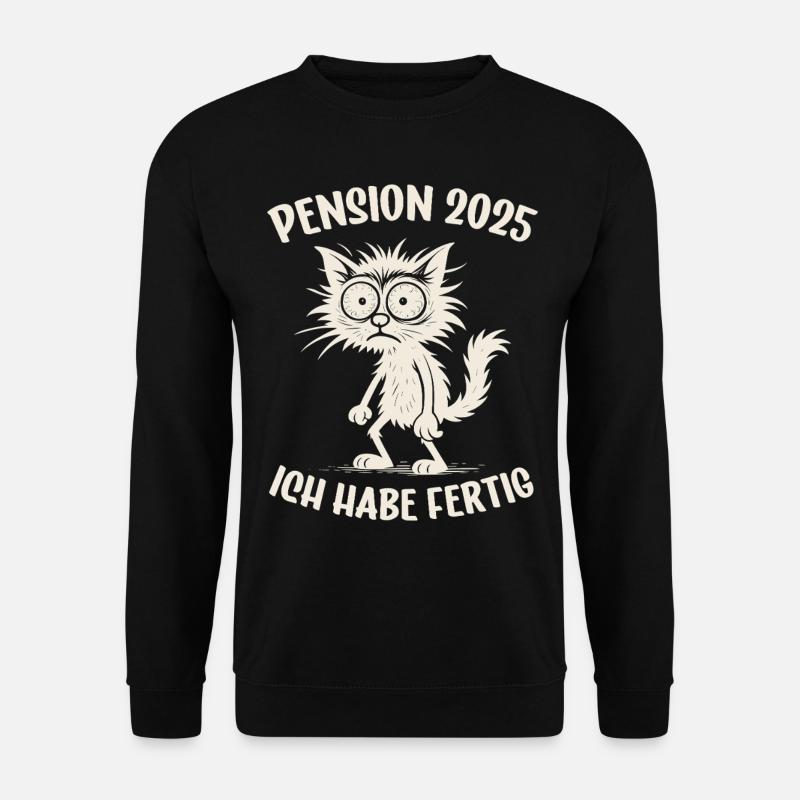 Pension 2025 Pensionierung Pensionär Pensionärin - Unisex Pullover - Schwarz