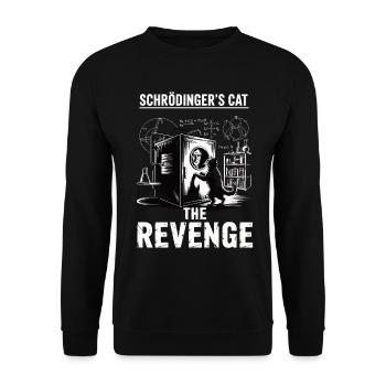 Schroedinger's cat Revenge - Unisex Sweatshirt - black - Front - Alina (178cm) & Michal (187cm)