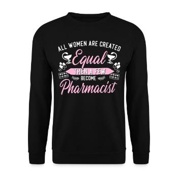 Pharmacy Tech Technician - Unisex Sweatshirt - black - Front - Alina (178cm) & Michal (187cm)