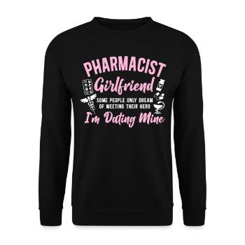 Pharmacy Tech Technician - Unisex Sweatshirt - black - Front - Alina (178cm) & Michal (187cm)